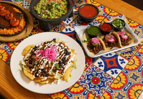 Mexican dishes served at La Taqueria Menudo